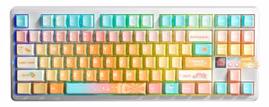 AULA Gasket F87 Pro V2 Orange Soda Kailh Meteorite Ice Cream RGB klaviatūra