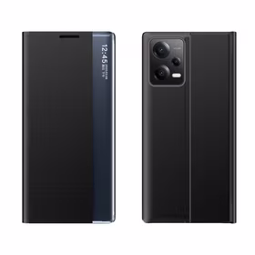 New Sleep dėklas Xiaomi Redmi Note 12 5G / Poco X5 5G su stovu juoda