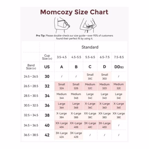 Momcozy YN21 – бюстгальтер для кормления, S, чёрный