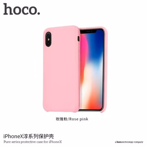 Dėklas "Hoco Pure Series" iPhone X rožinis
