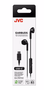 Проводные наушники JVC HA-FR17UC USB Type-C черные