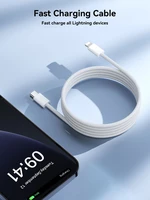 USB kabelis Joyroom S-A45 USB-C to Lightning 30W 1.2m baltas