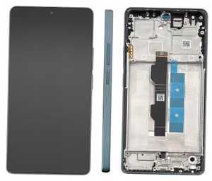 Ekranas Xiaomi Redmi Note 13 Pro 4G/Poco M6 Pro 4G su lietimui jautriu stikliuku ir rėmeliu Forest Green originalus (service pack)