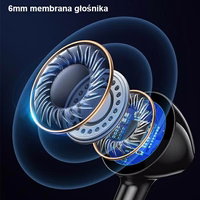 USAMS Stereo ausinės EP-47 3.5mm juodas 1,2m HSEP4701 (US-SJ594)