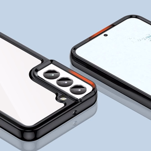 Outer Space dėklas telefonui Samsung Galaxy S23+ su lanksčiu rėmeliu juodas