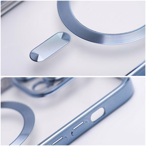 Dėklas Samsung A27 Electro Mag Cover suderinamas su MagSafe mėlynas