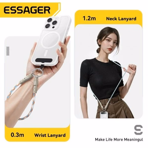 USB Laidas Essager Rope mėlynas/raudonas 60W Type-C / Type-C 30cm