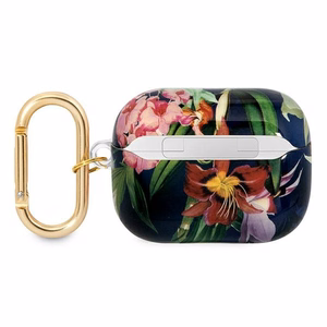 Guess GUAPHHFLB AirPods Pro dėklas mėlynas/mėlynas Gėlių kolekcija