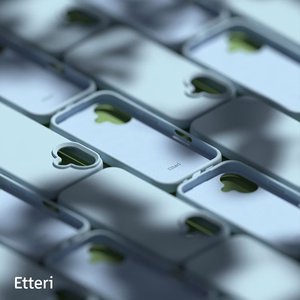 "Etteri" silikoninis dėklas "iPhone 16 Plus" 6,7" šviesiai mėlynas