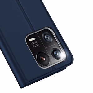 Dux Ducis Skin Pro dėklas telefonui Xiaomi 13 Pro su kortelių laikikliu ir stovu mėlynas
