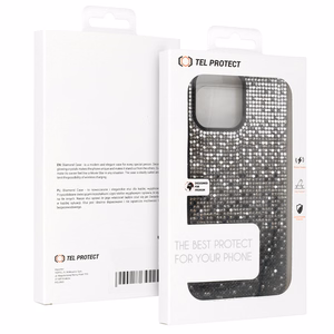 Tel Protect diamentinis dėklas telefonui iPhone 15 Plus juodas