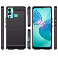 Karbono dėklas telefonui Infinix Hot 12 Play NFC / Hot 12 Play (m) - juodas