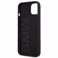 BMW Silicone Signature dėklas telefonui iPhone 13 mini - juodas
