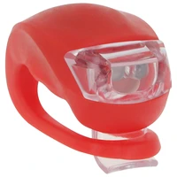 Setty dviračių žibintų silikono rinkinys priekinis baltas + galinis raudonas LR-01