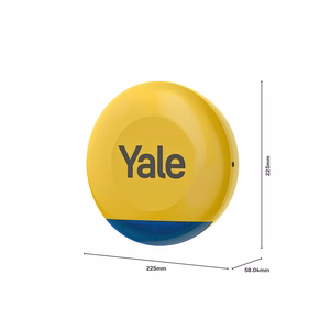 Yale išmanioji signalizacijos pradžios rinkinys 6 elementai - Valdymo blokas, Sirena, Klaviatūra, Nuotolinis valdymas, Judesio jutiklis, Lango/durų jutiklis