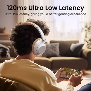 Ugreen HP202 HiTune Max5 antausinės belaidės ausinės su hibridiniu ANC triukšmo slopinimu baltos