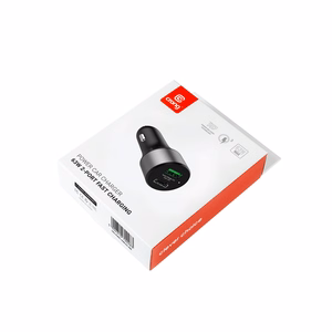 Crong Power 63 W automobilinis įkroviklis su USB-C PD 45 W ir USB-A QC 3.0 18 W jungtimis, juodas