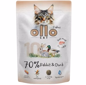 OLLO Cat No. 10 кролик и утка - влажный корм для кошек - 85g