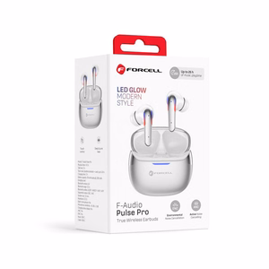Forcell F-Audio Pulse Pro ANC + ENC Wireless In-Ear TWS Earbuds silver