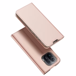 DUX DUCIS Skin Pro knygos tipo dėklas telefonui Xiaomi Mi 11 Pro rožinis