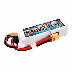 „Gens Ace“ „G-Tech Soaring“ 2200 mAh, 14,8 V, 30C, 4S1P LiPo akumuliatorių rinkinys su XT60 jungtimi
