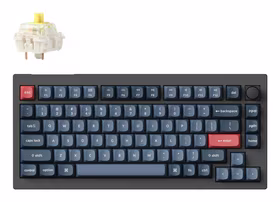 Belaidė klaviatūra KEYCHRON V1 Max RGB Carbon juoda