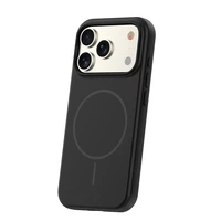 Silicone Thin Mag case for iPhone 17 Pro 6,3" black