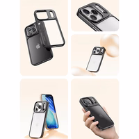 Rock Guard Lens Protection Series Dėklas for Iphone 17 skaidrus-juodas