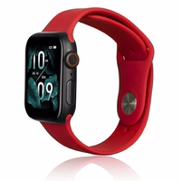 Beline Dirželis Apple Watch Silicone 38/40/41mm raudonas