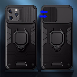 Ring Lens dėklas telefonui iPhone 14 Plus - juodas