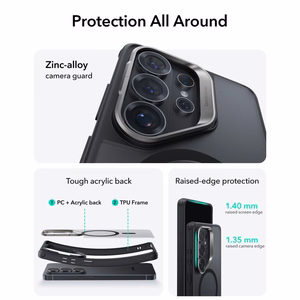 ESR Classic Hybrid Kickstand MagSafe dėklas "Samsung Galaxy S26 Ultra" - Juodas