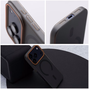 Dėklas Samsung A27 Go Orange suderinamas su MagSafe juodas