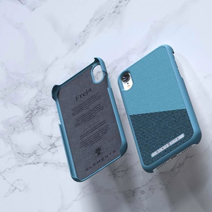 Nordic Elements Saeson Freja dėklas, skirtas iPhone XR, tamsiai melsvai žalias
