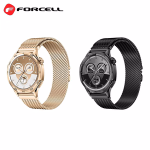 FORCELL F-DESIGN FS10 nerūdijančio plieno dirželis SAMSUNG Watch 22 mm juodas