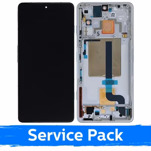 LCD ekranas suderinamas su Xiaomi 11T Pro / 11T su rėmeliu / Knight Silver / (Service Pack)