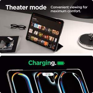 Spigen Smart Fold dėklas iPad Pro 13" 2024 - juodas