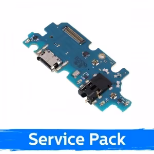 Charging Port Samsung A137 A13 With Flex / Plata (Service Pack)