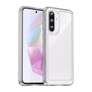 Kosmoso dėklas Samsung Galaxy A26 su lanksčiu rėmu - permatomas