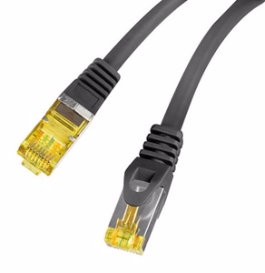 Lanberg PCF6A-10CU tinklo kabelis Juoda 1 m Cat6a S/FTP (S-STP) Turas