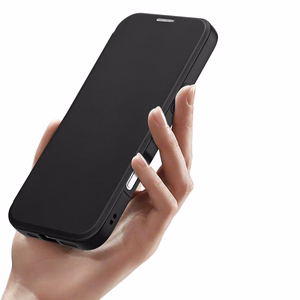 Dux Ducis Skin X Pro iPhone 16 Pro dėklas su MagSafe ir atveriamu dangčiu - juodas