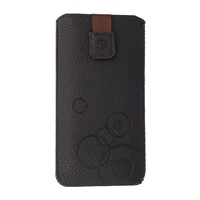 WONDER Deko Pouch Case (Size XL) for Iphone 15/15 Pro/Iphone 16/16 Pro/Samsung S24/S24 Plus/S25/S25 Plus/A53/A55 5G chocolate