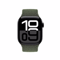 Crong Wave Band – Braided Apple Watch dirželis 44/45/46/49mm (žalias)