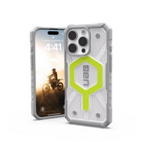 UAG Pathfinder skaidrus Magnetinis dėklas iPhone 16 Pro suderinamas su Magnetine funkcija - žalias