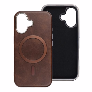 GENTLEMAN MAG COVER Dėklas telefonui, suderinamas su MagSafe IPHONE 11, rudas