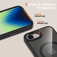 Tech-Protect MagMat MagSafe dėklas telefonui Nothing Phone 3A Pro (m) - skaidrus juodas (m)