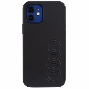 Audi синтетическая кожа iPhone 12/12 Pro 6.1" чёрный/чёрный хардкейс AU-TPUPCIP12P-TT/D1-BK