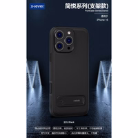 Dėklas X-Level "Pure Ease Stand" Samsung S938 S25 Ultra juodas