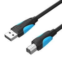 Spausdintuvo kabelis iš USB 2.0 A į USB-B "Vention VAS-A16-B200", 2 m, juodas