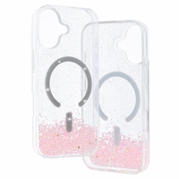 Tel Protect Moonlite magnetinis dėklas telefonui Iphone 17 rožinis permatomas