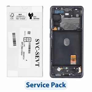 Rinkinys LCD ekranas SAMSUNG S20 FE 4G 5G GH82-24219A mėlynas